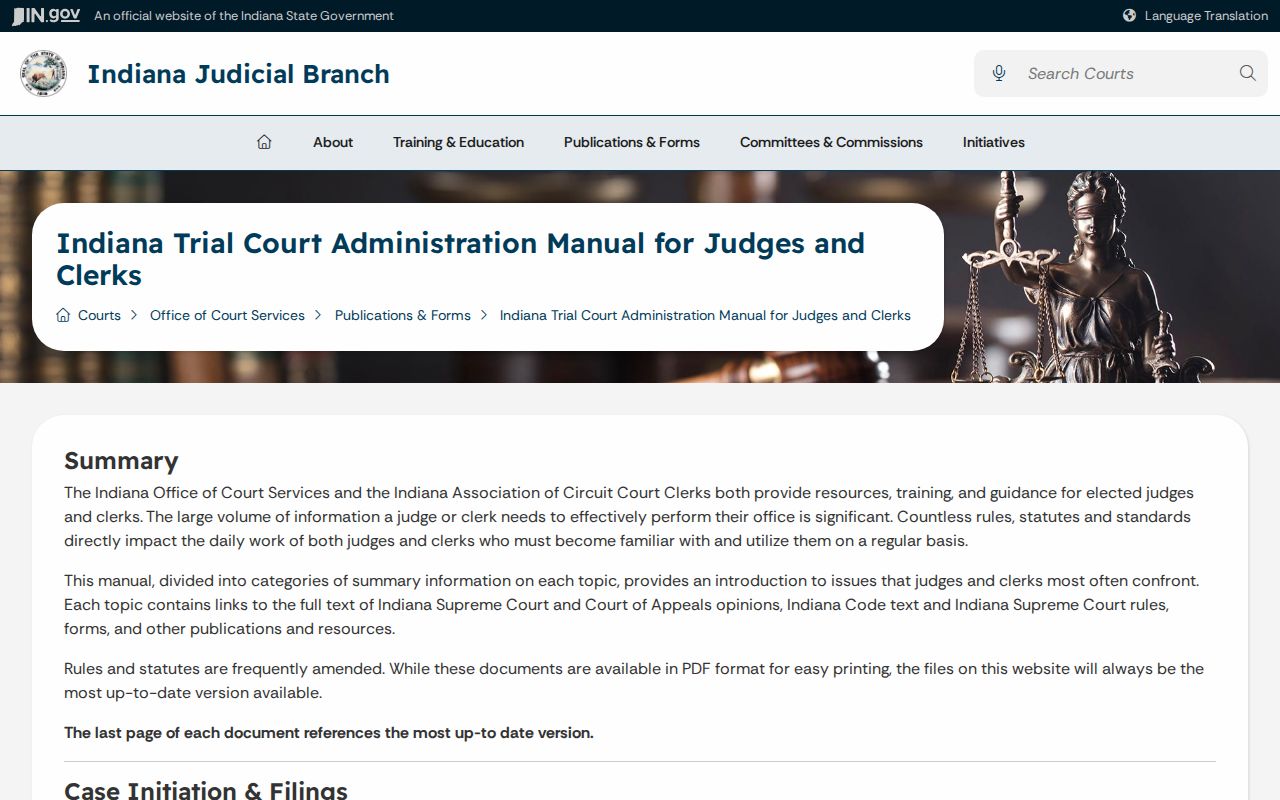 Indiana court expungement materials for LaGrange arrest records