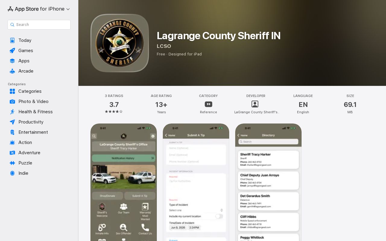 LaGrange County Sheriff app for arrest news and alerts